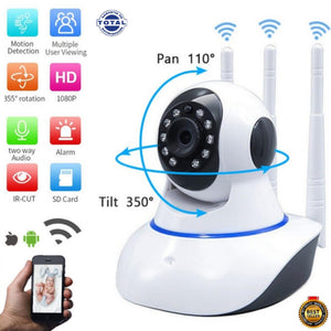 Camara Seguridad Wifi Robotica 3 Antenas