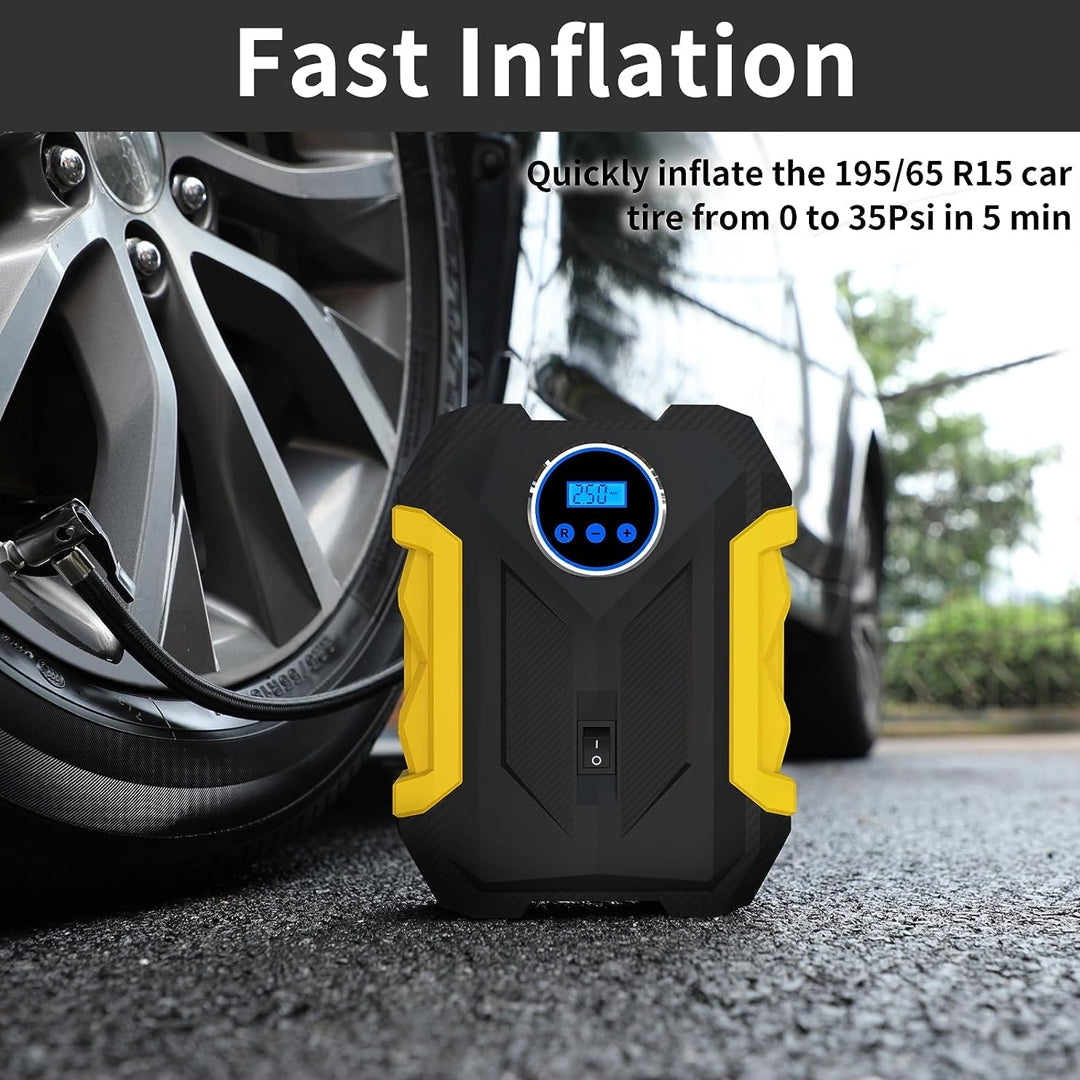 Compresor de Aire Portatil para Carros, Motos y Bicicletas